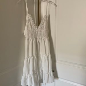 Womens white sun dress